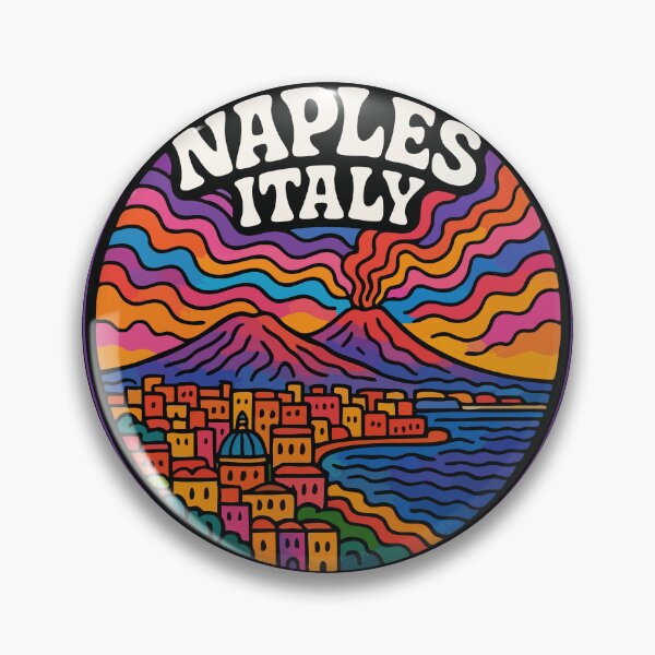 Item preview, Naples Italy Trippy Art Travel designed and sold by TomFrontierArt.