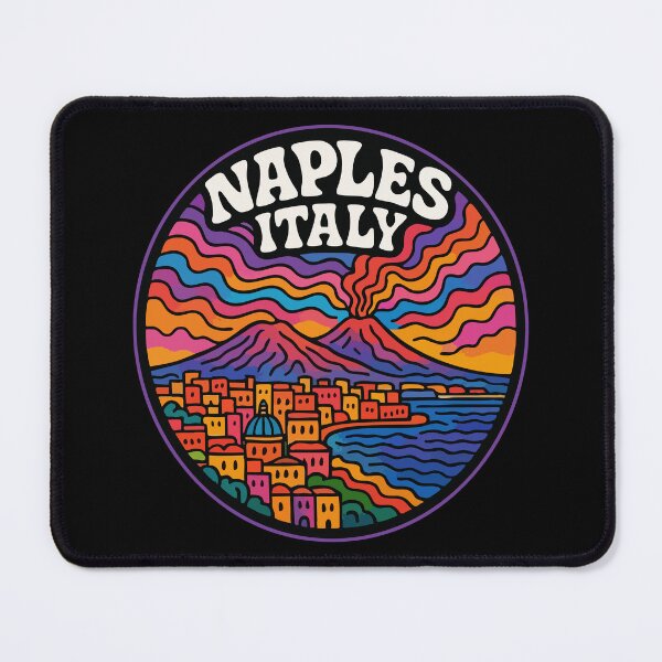Item preview, Naples Italy Trippy Art Travel designed and sold by TomFrontierArt.