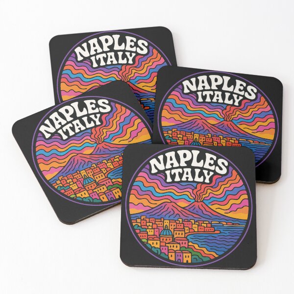 Item preview, Naples Italy Trippy Art Travel designed and sold by TomFrontierArt.