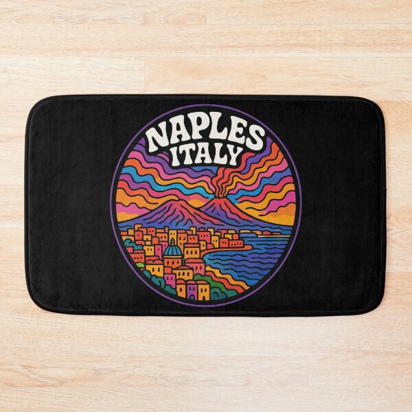 Item preview, Naples Italy Trippy Art Travel designed and sold by TomFrontierArt.
