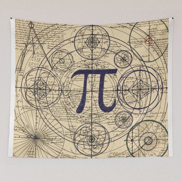 Item preview, Vintage Pi Symbol Scientific Diagram - Antique Mathematics Aesthetics designed and sold by Design_Your_Day.