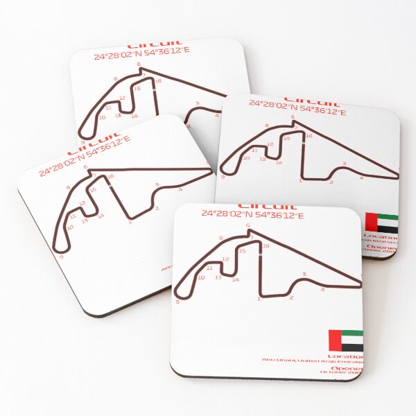 Item preview, Yas Marina Circuit Track Map – Abu Dhabi Grand Prix – F1 Racing Wall Art designed and sold by Racing lines studios.