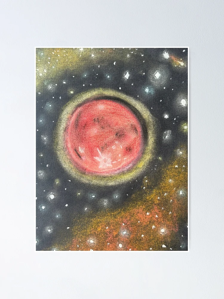 Thumbnail 1 of 3, Poster, Red Moon Rising designed and sold by KISMET_.