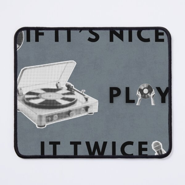 Item preview, If It's Nice Play It Twice | Vintage Vinyl Record Player & Retro Music Poster designed and sold by The Lucid Gaze.