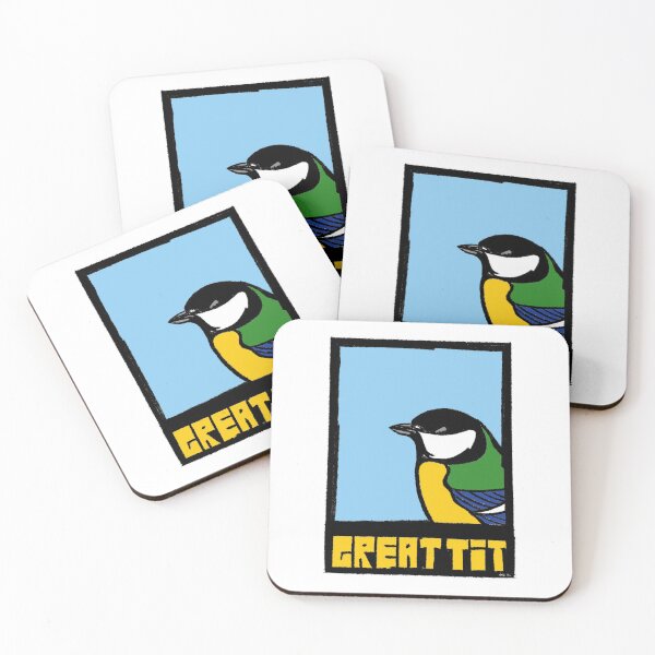 Item preview, Bold Great Tit Wall Art Print – Modern British Bird Illustration for Contemporary Home Decor designed and sold by GWARTGB.