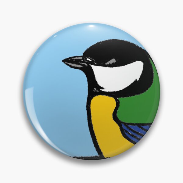 Item preview, Bold Great Tit Wall Art Print – Modern British Bird Illustration for Contemporary Home Decor designed and sold by GWARTGB.