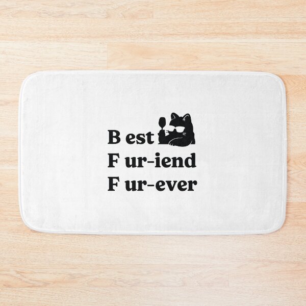 Item preview, Best Fur-iend Fur-ever – Cute Funny Cat Quote Illustration designed and sold by Kutiefy-shop.