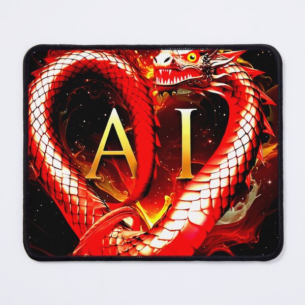Item preview, Fantasy Serpent Coiled in Love AI designed and sold by StickBuAndii.