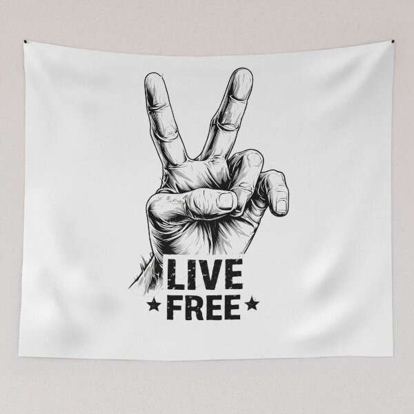 Item preview, Freedom Series - Free Your Mind V Sign Art designed and sold by emaga.