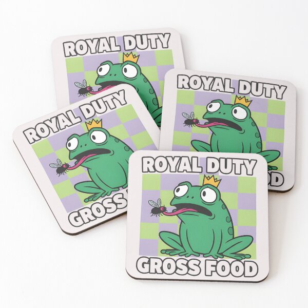 Item preview, Royal Duty Gross Food - Funny Frog King designed and sold by MANA-Goods.