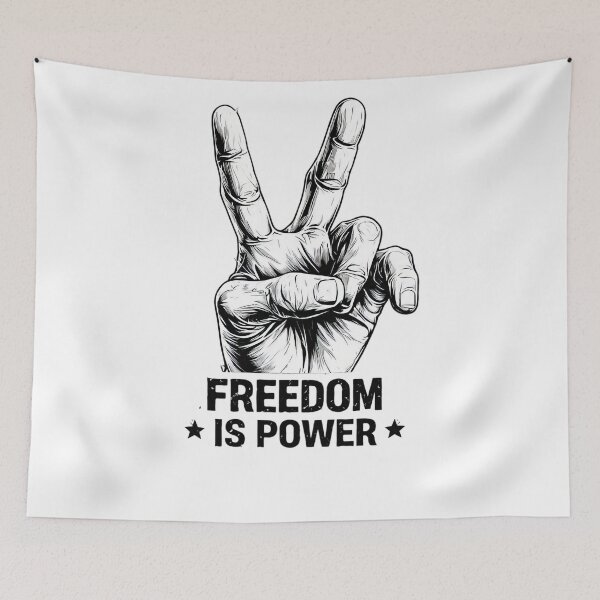 Item preview, Freedom Series - Free Your Mind V Sign Art designed and sold by emaga.