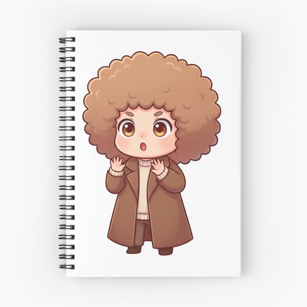 Item preview, Mochi Surprised Chibi Character – Cute Shocked Afro Cartoon designed and sold by C3J7.