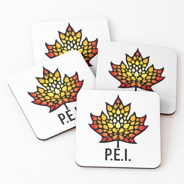 Item preview, PRINCE EDWARD ISLAND GLOWING PRIDE MAPLE LEAF (NO BACKGROUND) designed and sold by Great Canadian Collective.