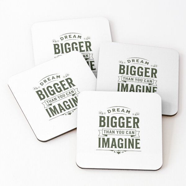 Item preview, Dream Bigger Than You Can Imagine — Vintage Motivational Quote designed and sold by Colorful-Garden.