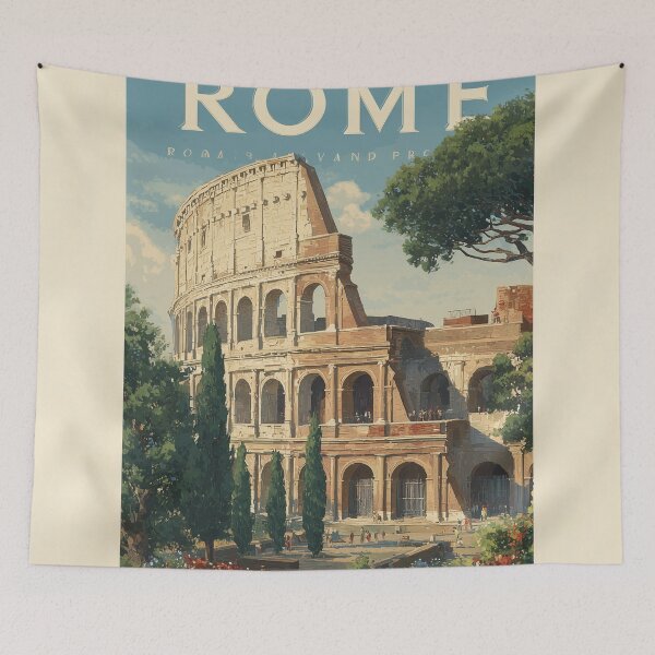 Item preview, Rome Vintage Poster designed and sold by Rtymer.