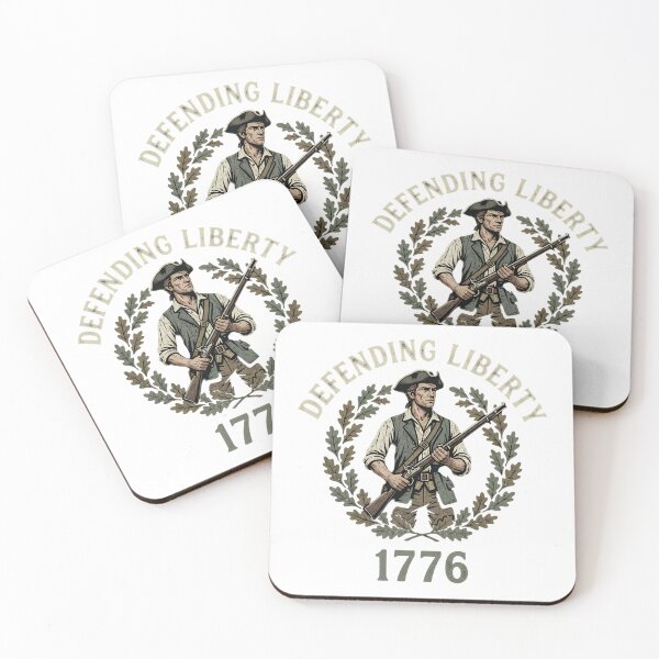 Item preview, Defending Liberty 1776 Revolutionary Soldier designed and sold by chattsuede.