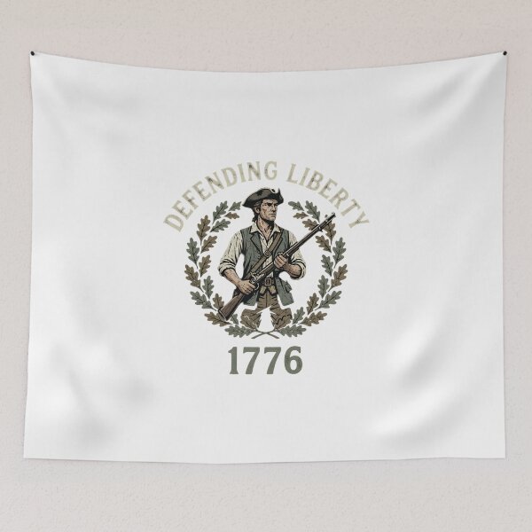 Item preview, Defending Liberty 1776 Revolutionary Soldier designed and sold by chattsuede.