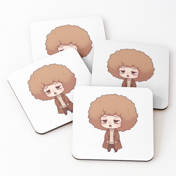 Item preview, Mochi Tired Chibi Character – Cute Exhausted Afro Cartoon designed and sold by C3J7.