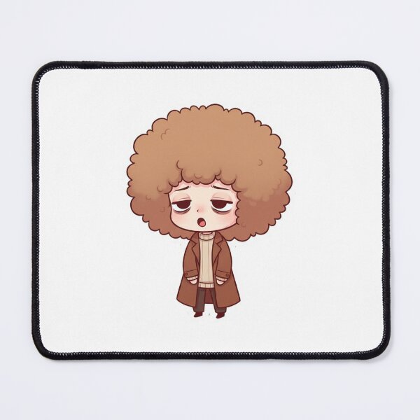 Item preview, Mochi Tired Chibi Character – Cute Exhausted Afro Cartoon designed and sold by C3J7.