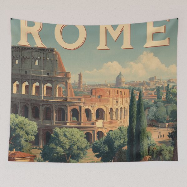 Item preview, Rome Vintage Poster designed and sold by Rtymer.