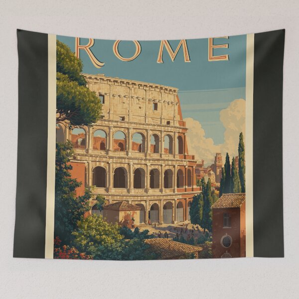 Item preview, Rome Vintage Poster designed and sold by Rtymer.