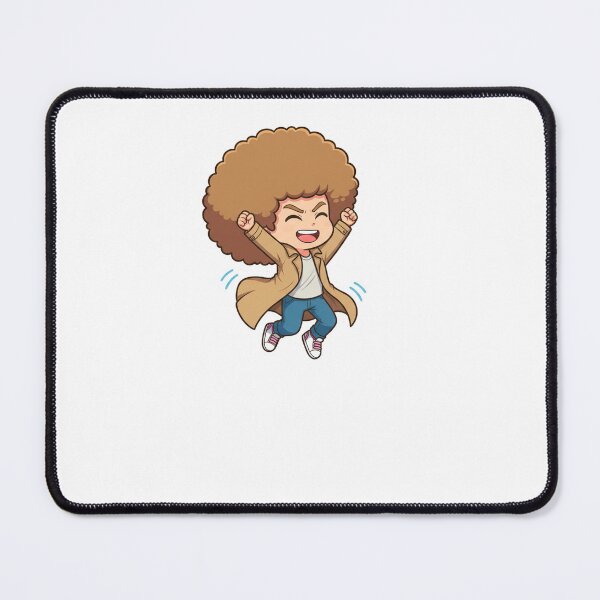 Item preview, Mochi Happy Victory Chibi – Cute Celebrating Afro Cartoon Sticker designed and sold by C3J7.