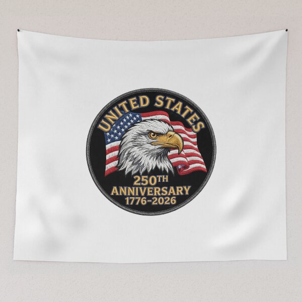 Item preview, Patriotic eagle patch design 250th anniversary designed and sold by chattsuede.