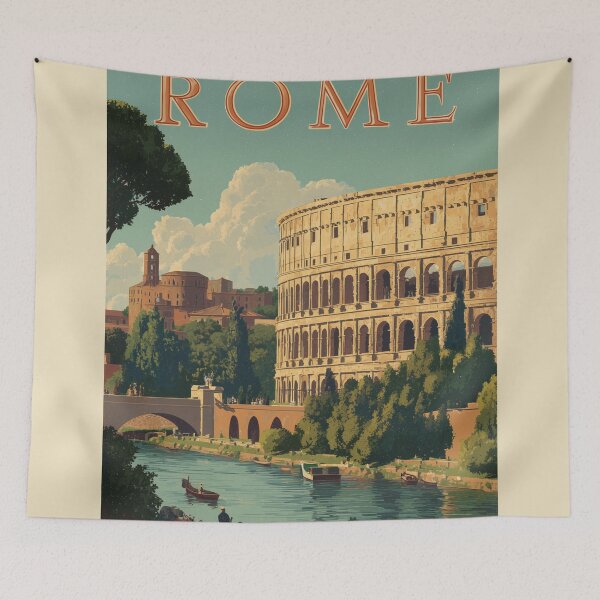 Item preview, Rome Vintage Poster designed and sold by Rtymer.