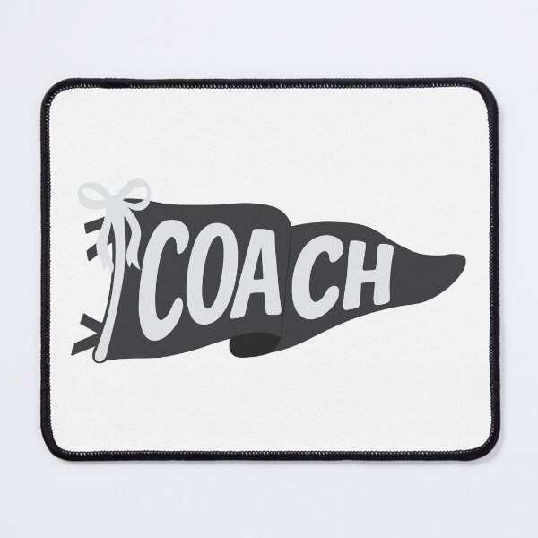 Item preview, "Coach" Pennant Flag Black designed and sold by jillianromero.