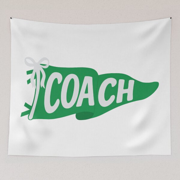 Item preview, "Coach" Pennant Flag Green designed and sold by jillianromero.
