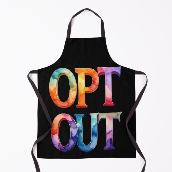 Item preview, Opt out, colorful watercolors designed and sold by LiskoDesign.