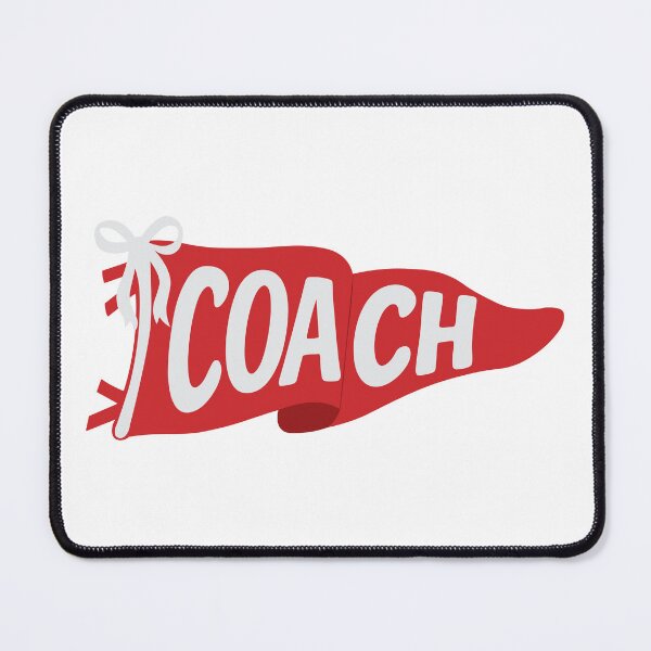 Item preview, "Coach" Pennant Flag Red designed and sold by jillianromero.