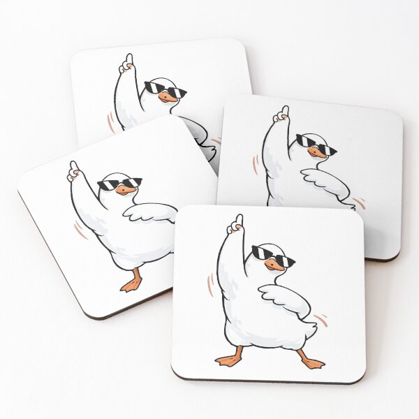 Item preview, Cool Dancing Goose Sticker | Funny Goose With Sunglasses designed and sold by Senkov.