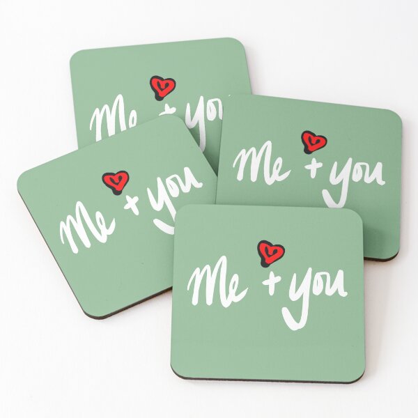 Item preview, Me plus you Handwritten Valentines Day Red Love Heart designed and sold by Artonmytee.
