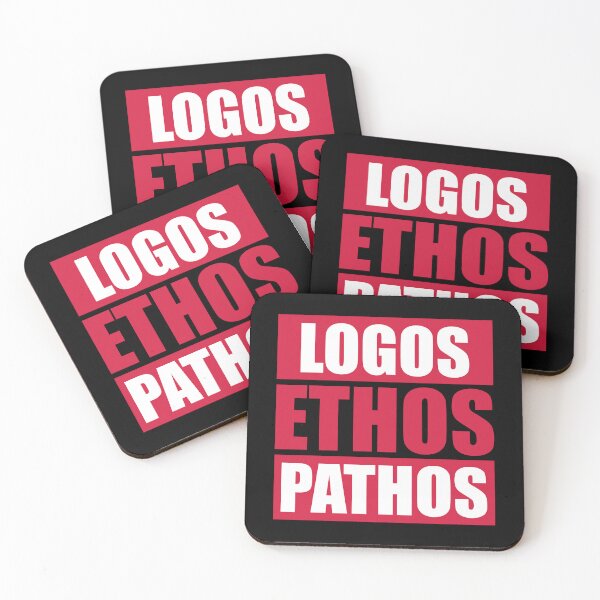 Item preview, Logos Ethos Pathos Rhetoric Philosophy Persuasion Arguments designed and sold by shirt-o-mat.