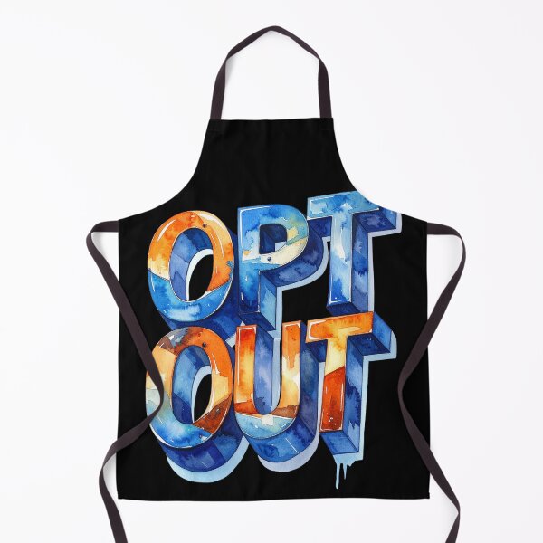 Item preview, Copy of Opt Out 3D, orange blue watercolor designed and sold by LiskoDesign.