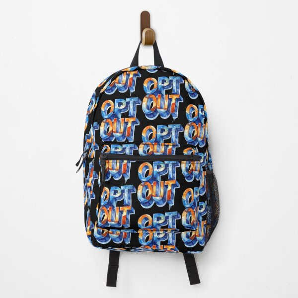 Item preview, Copy of Opt Out 3D, orange blue watercolor designed and sold by LiskoDesign.