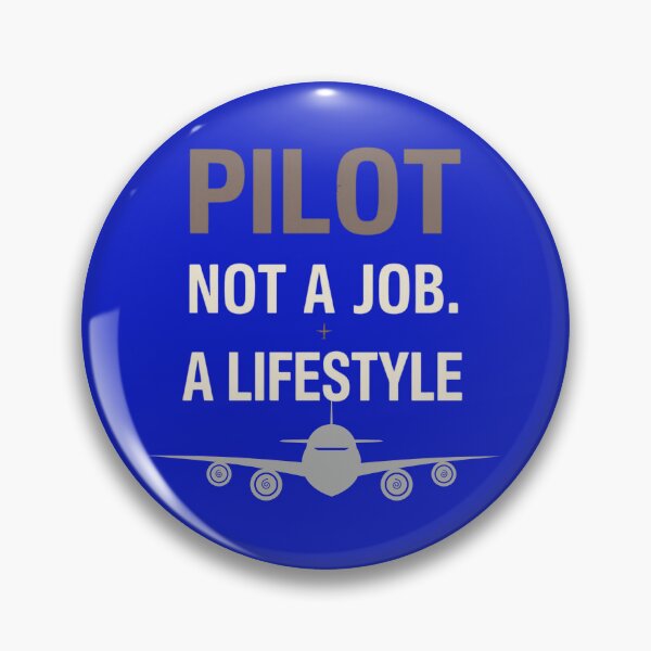 Item preview, Pilot Not a Job A Lifestyle Modern Aviation T-Shirt Minimal Aircraft Design. designed and sold by LunaPrintCo.