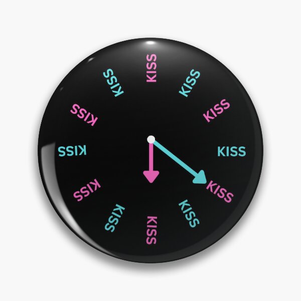 Item preview, Kiss-O-Clock (Kiss All The Time, Disco Occasionally)  designed and sold by calagazcreative.