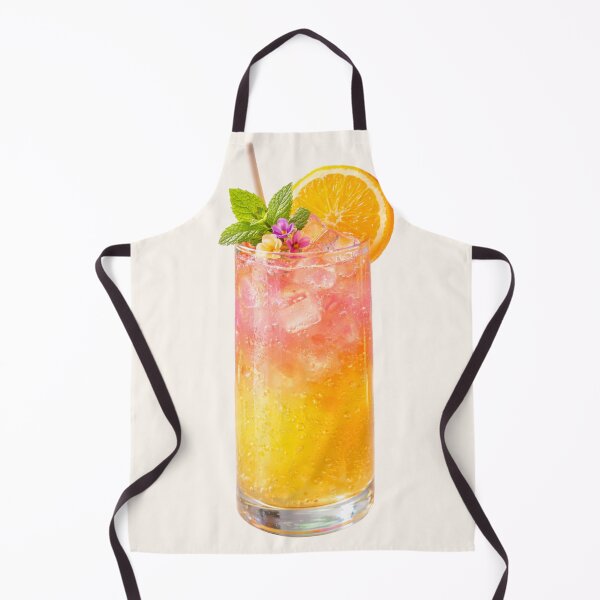 Item preview, Tropical Sunrise Mocktail – Ultra-Realistic Trendy Drink Illustration designed and sold by MeghannsMinimalMeals.