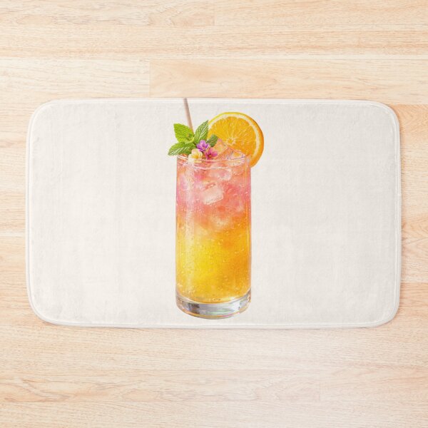 Item preview, Tropical Sunrise Mocktail – Ultra-Realistic Trendy Drink Illustration designed and sold by MeghannsMinimalMeals.