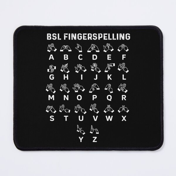 Item preview, BSL British Sign Language Fingerspelling Alphabet Hand Signs Design designed and sold by Idea Hands.