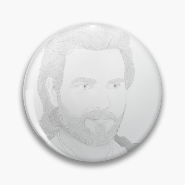 Item preview, Obi-Wan Kenobi RotS - Digital Pencil Portrait designed and sold by emlowery17.