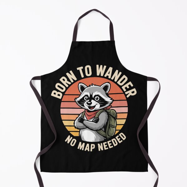 Item preview, Born to Wander – No Map Needed Raccoon Adventure Design designed and sold by Exodoi.
