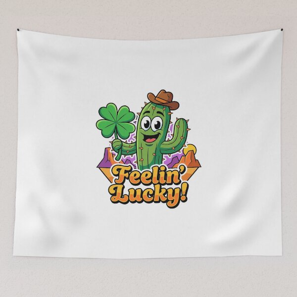Item preview, Feelin Lucky Cactus Cowboy designed and sold by chattsuede.