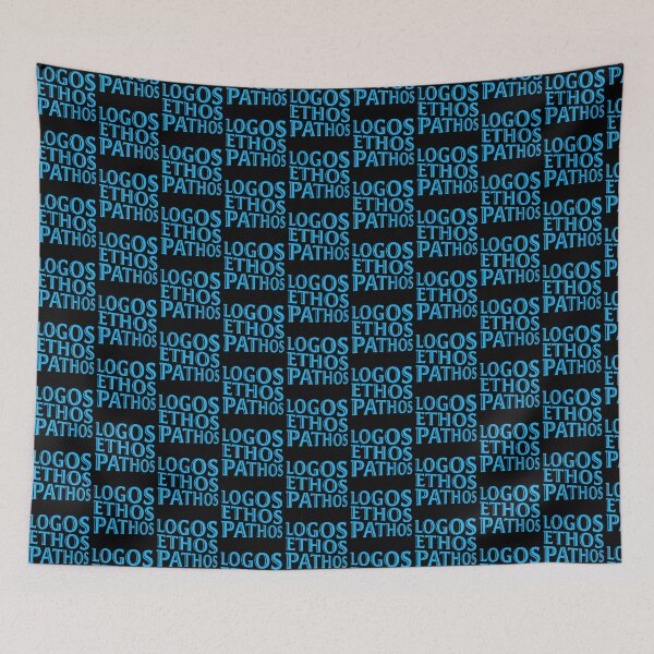 Item preview, Logos Ethos Pathos Rhetoric Philosophy Persuasion Arguments designed and sold by shirt-o-mat.