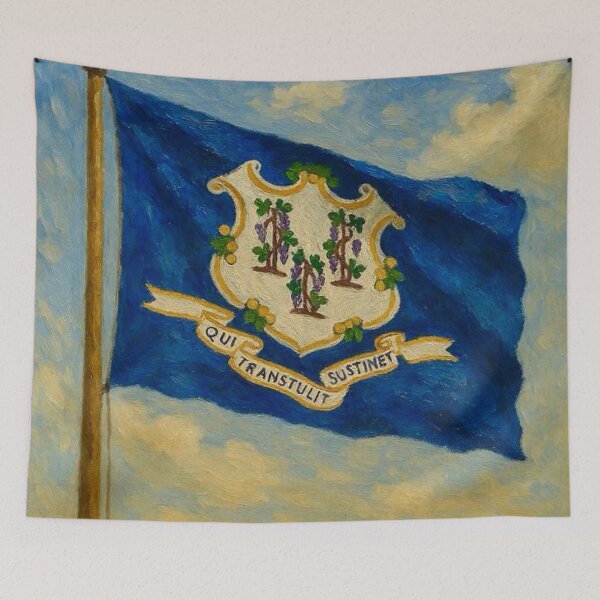 Item preview, Connecticut State Flag designed and sold by TinCatOutPost.