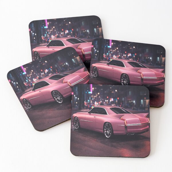 Artikelvorschau, Pinkfarbener Cadillac Modern Night Drive entworfen und verkauft von Soft Chaos Club.