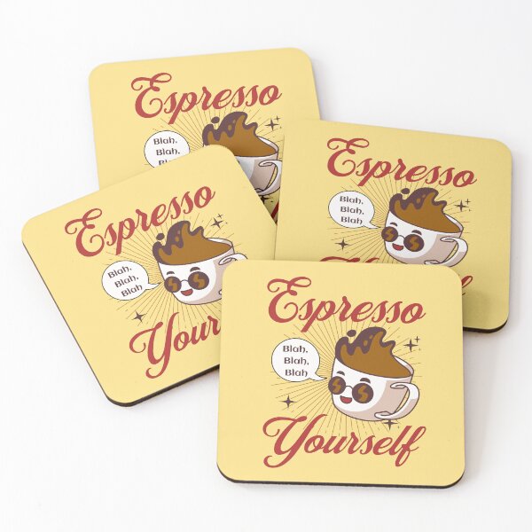 Item preview, Espresso Yourself Coffee Funny designed and sold by Sachie's Studio.