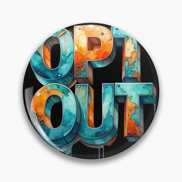 Artikelvorschau, Opt out 3D Buchstaben, orange turquoise wasserfarben  entworfen und verkauft von LiskoDesign.